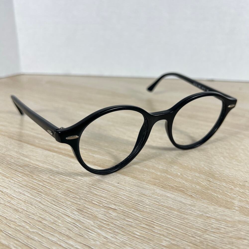 Ray-Ban RB7118 2000 Black Round Eyeglasses Frames Only 48-19-145
